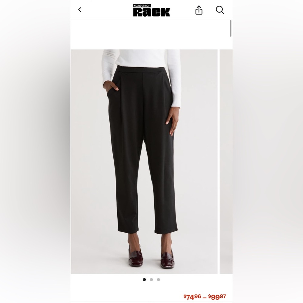 Eileen Fisher High Waisted Tapered Ankle Pants Organic Linen Size XS NWT